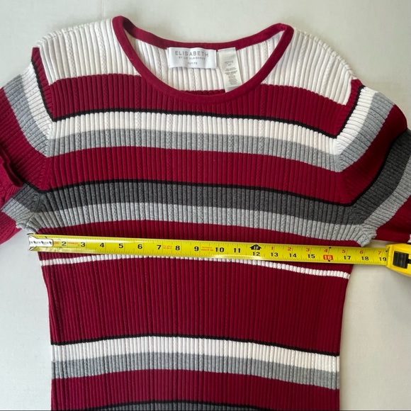 Elisabeth by Liz Claiborne Cotton Long Sleeve Pull Over Sweater - 1X Petite - Picture 6 of 11